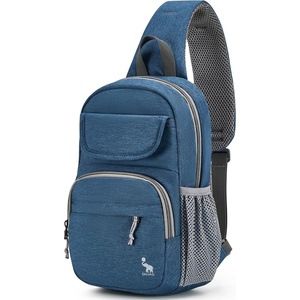 Sling Bag Crossbody Backpack for Men, One Strap Backpack Hiking Daypack Chest Bag for Women(Blue)