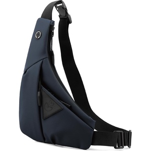 Small Sling Shoulder Crossbody Bag Men, Lightweight Anti-theft | Chest Bag Women One Strap Casual Slim Backpack for Outdoor Walking Trip Hiking Biking Black(Blue)