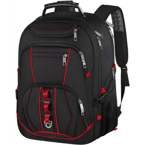 Travel Laptop Backpack,Extra Large 18.4 inch Gaming Laptop Backpacks,Big Capacity TSA Friendly RFID Anti Theft Pocket College unisex Heavy Duty Computer bag, 21.5*16.3*9.9 inch(Red)