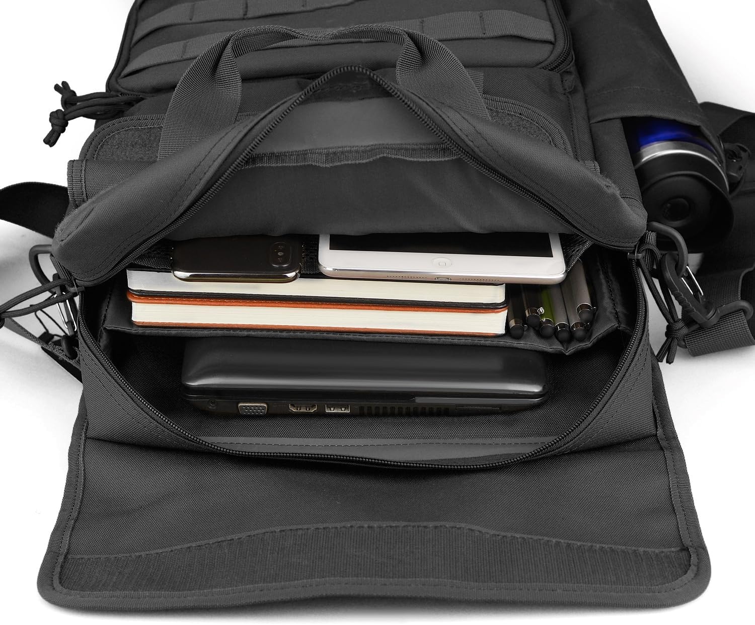 image:imageFRTKK Tactical Messenger Bag Military MOLLE Sling Shoulder Pack Briefcase Laptop Assault Gear Handbags Utility Carry SatchelBlack