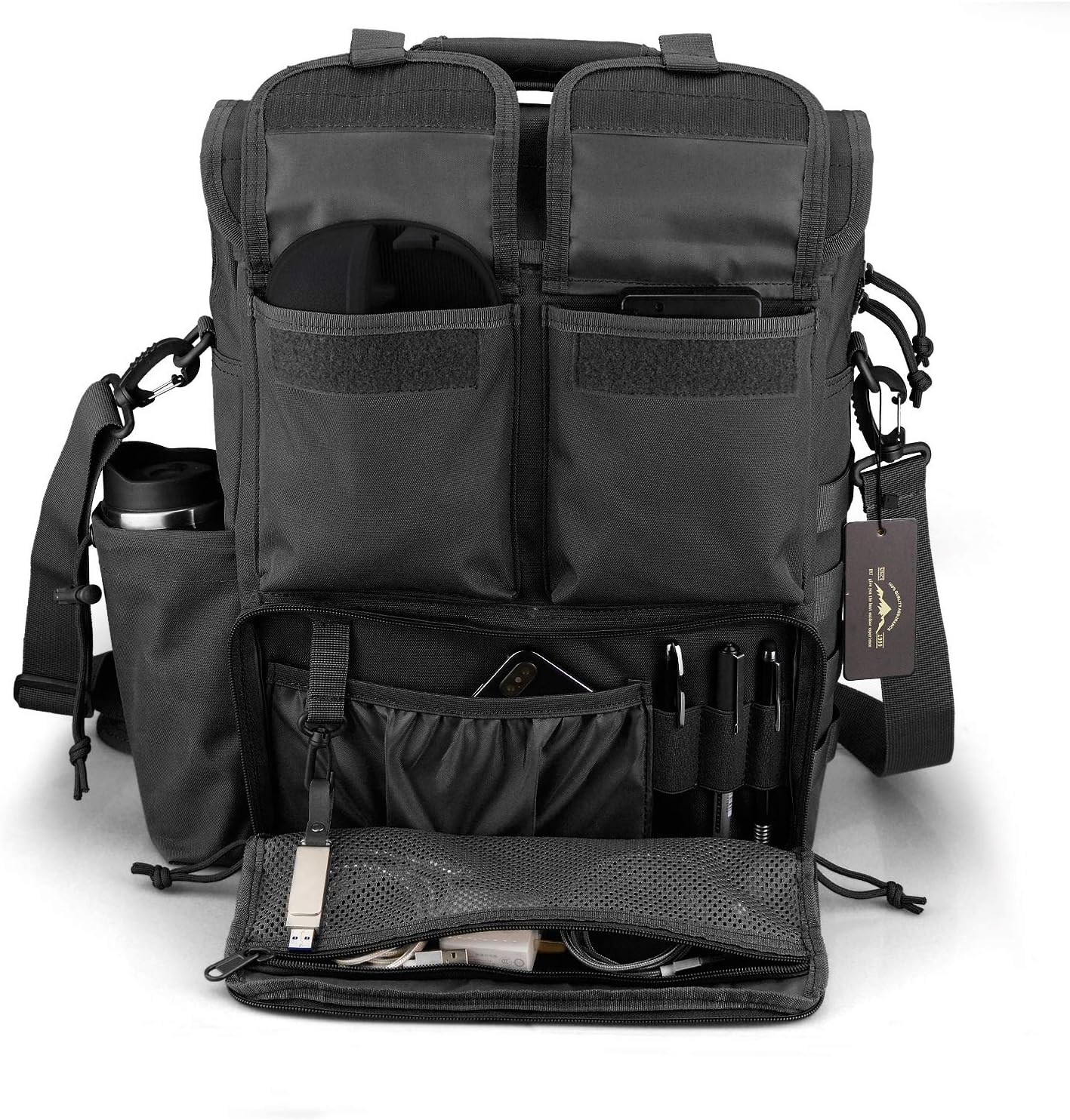image:imageFRTKK Tactical Messenger Bag Military MOLLE Sling Shoulder Pack Briefcase Laptop Assault Gear Handbags Utility Carry SatchelBlack