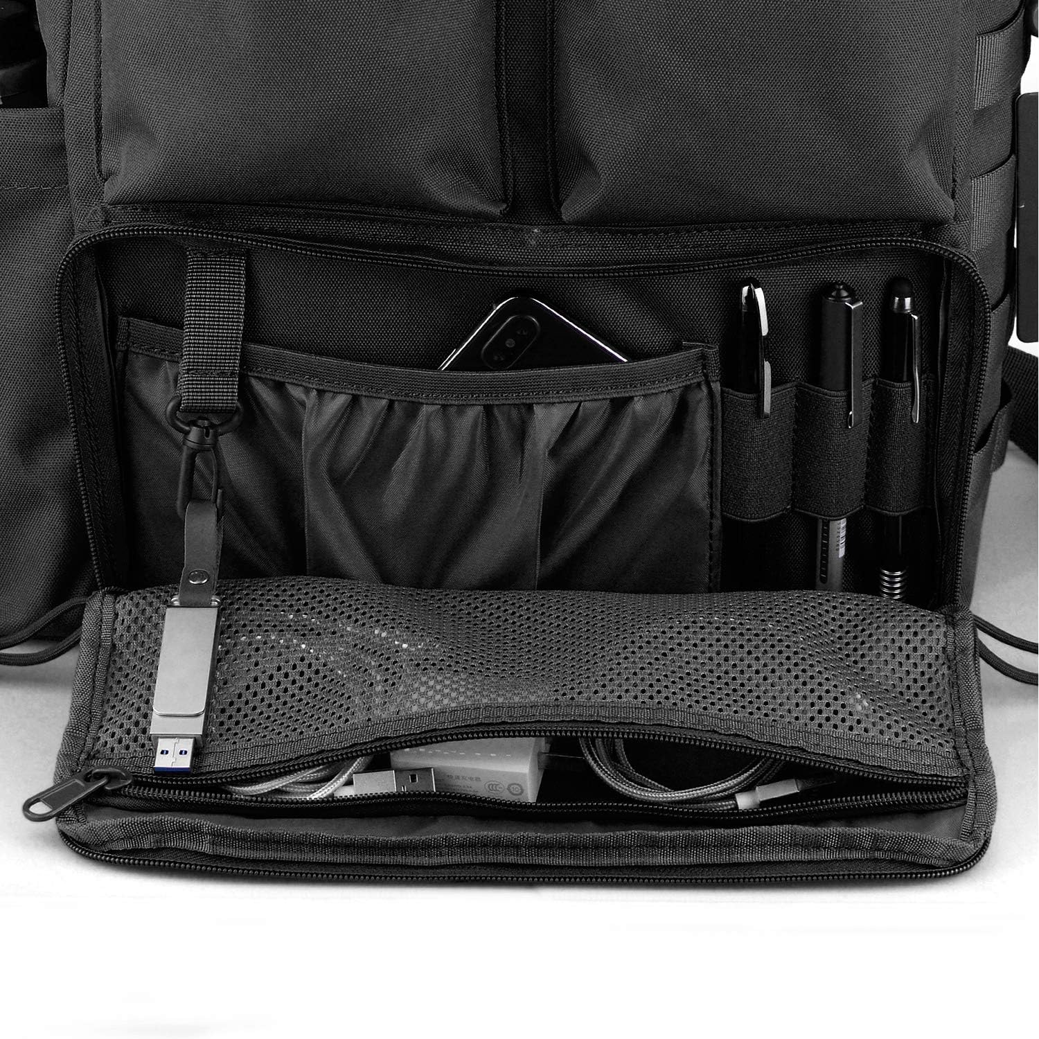 image:imageFRTKK Tactical Messenger Bag Military MOLLE Sling Shoulder Pack Briefcase Laptop Assault Gear Handbags Utility Carry SatchelBlack