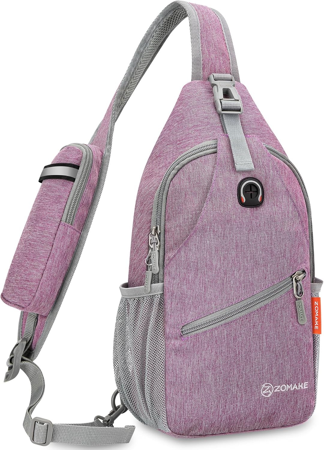 image:imageZOMAKE Sling BagSmall Crossbody Sling Backpack Shoulder Daypack for TravelPurple