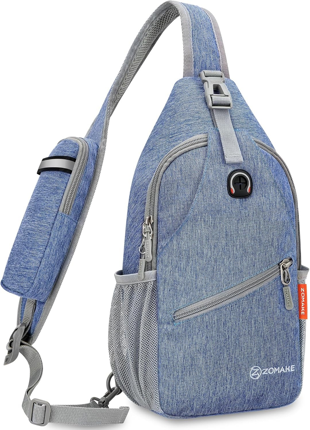 image:imageZOMAKE Sling BagSmall Crossbody Sling Backpack Shoulder Daypack for TravelRoyal Blue