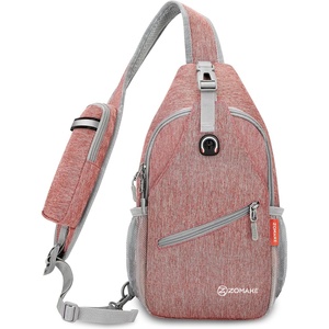 ZOMAKE Sling Bag,Small Crossbody Sling Backpack Shoulder Daypack for Travel(Orange)