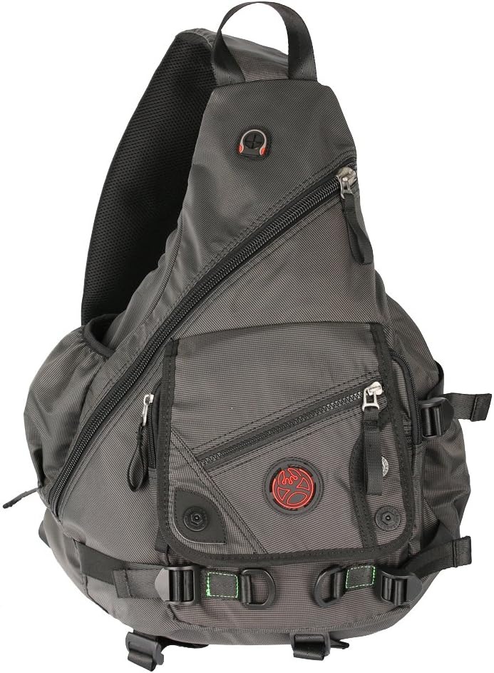 image:imageLarge Sling Bag Laptop Backpack Cross Body Messenger Bag Shoulder Travel Rucksack ABlackAblack