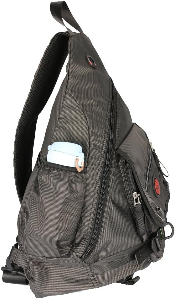 image:imageLarge Sling Bag Laptop Backpack Cross Body Messenger Bag Shoulder Travel Rucksack ABlackAblack