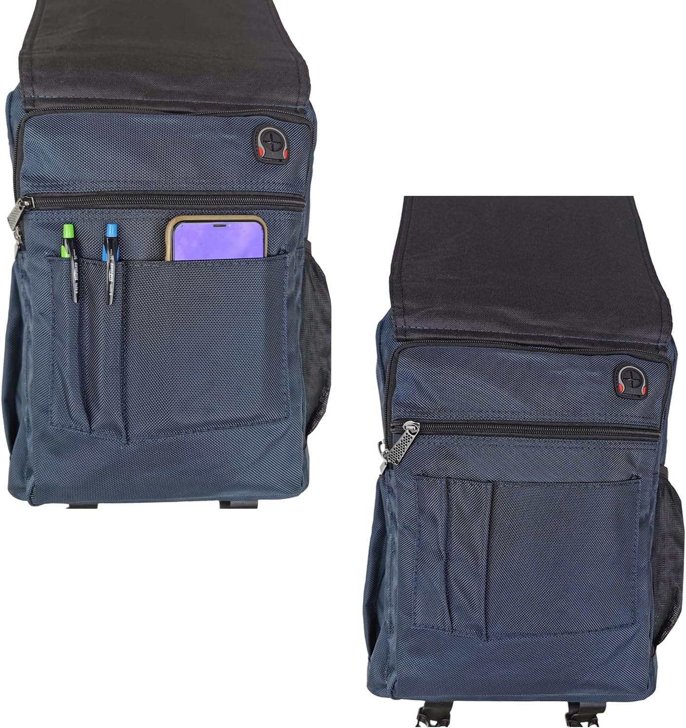 image:imageLarge Sling Bag Laptop Backpack Cross Body Messenger Bag Shoulder Travel Rucksack ABlackC Blue