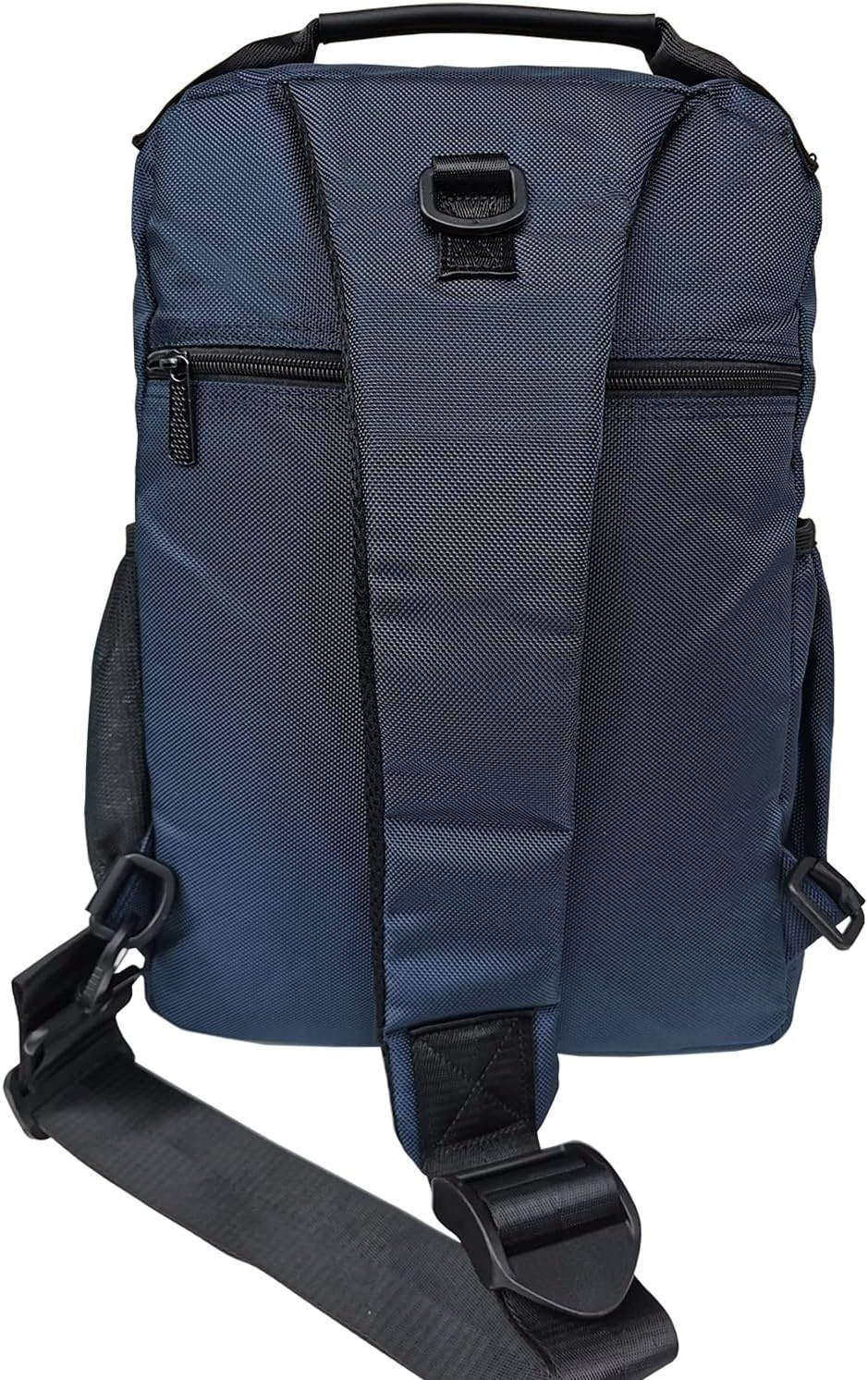 image:imageLarge Sling Bag Laptop Backpack Cross Body Messenger Bag Shoulder Travel Rucksack ABlackC Blue